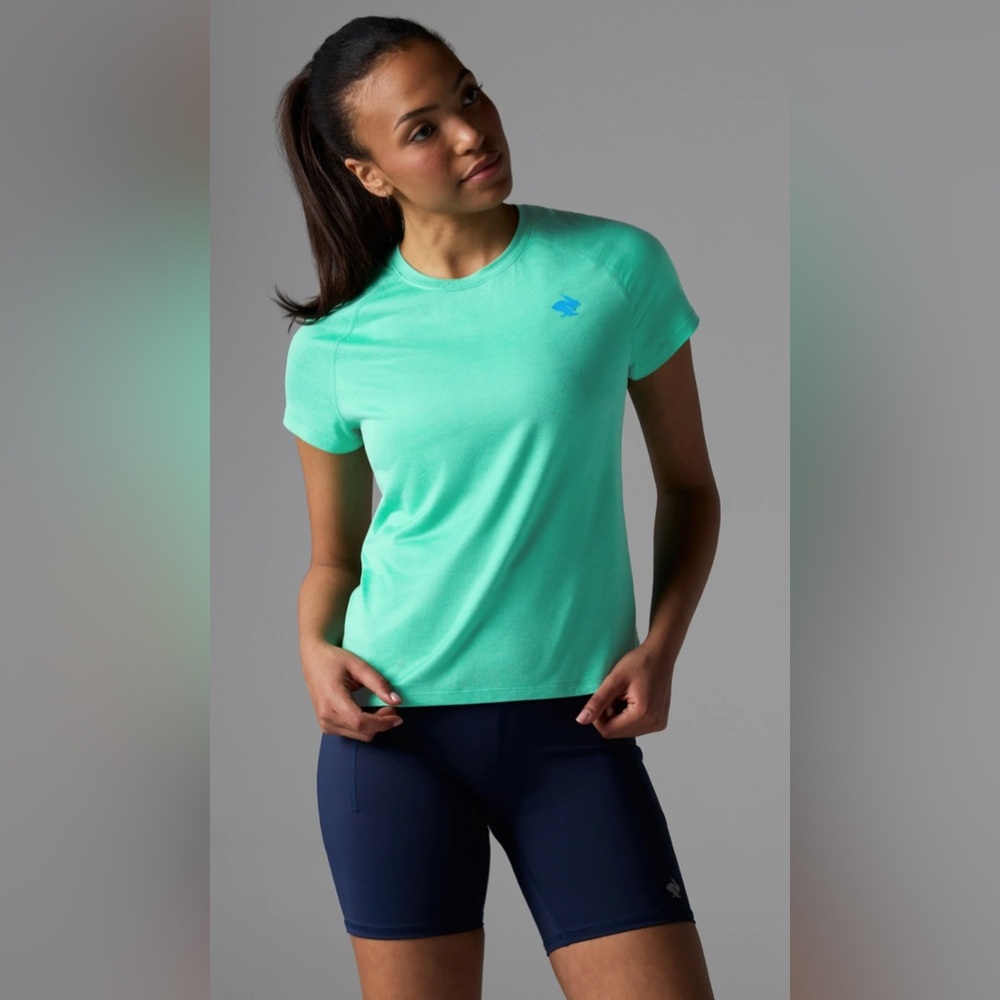 💫Rabbit Women’s EZ Tee SS, XS, Opal/Sea Green, NWT, Short Sleeve